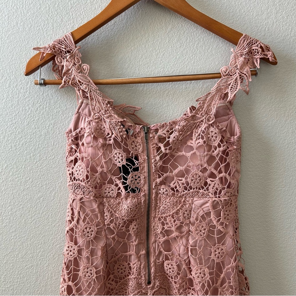 Fashion Nova Pink Lace Mini Dress - Picture 9 of 12